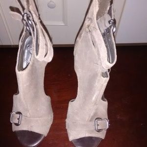 Fergie Taupe Ankle Boots